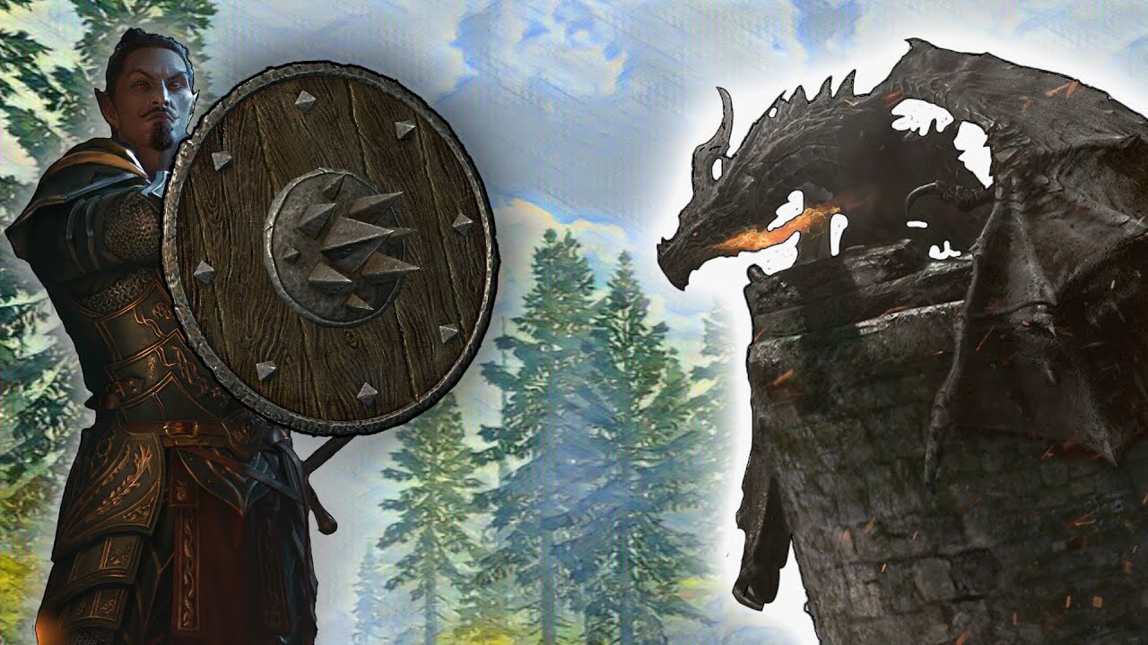 Можно ли пройти Skyrim, имея только щит?