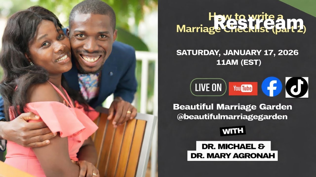 How to write a Marriage Checklist (Part 2)