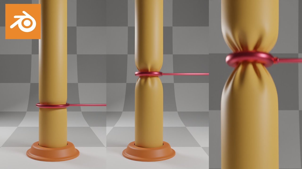 Blender Tutorial: Make A Cloth Squeeze Sim | EASY
