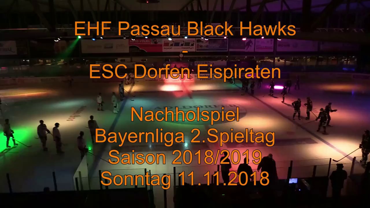 Passau Black Hawks - ESC Dorfen Eispiraten 11.11.2018