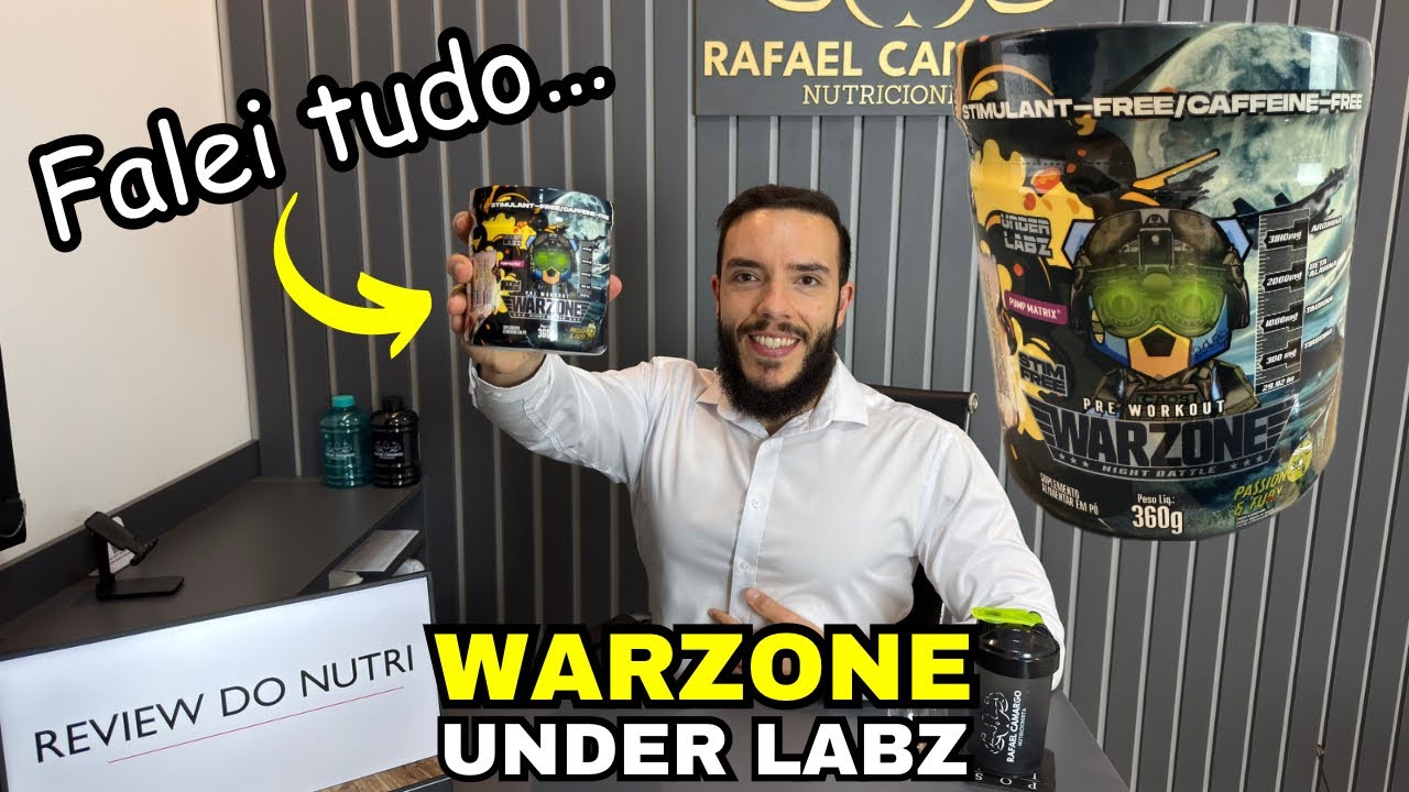WARZONE NIGHT BATTLE PRÉ-TREINO DA UNDER LABZ - Review do Nutri