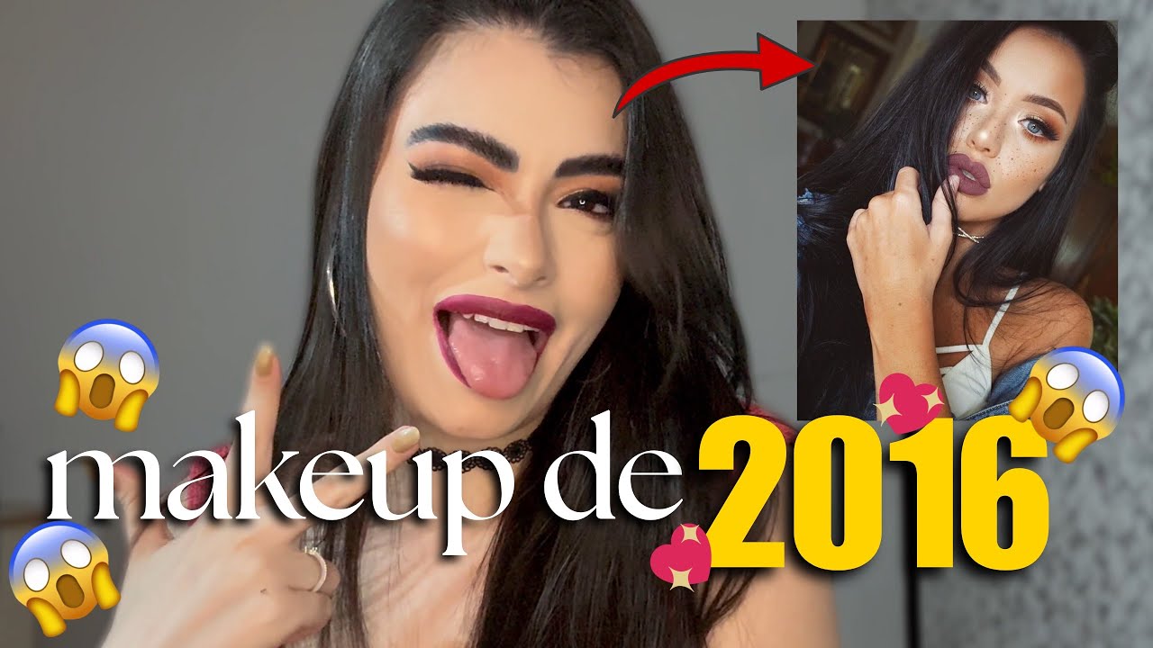 Me MAQUIANDO como EU ME MAQUIAVA EM 2016!! #tutorialdemaquiagem #2016 