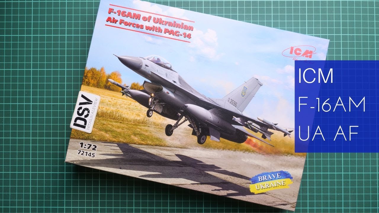 ICM 1/72 F-16AM of Ukrainian Air Forces with PAG-14 (72145) Review