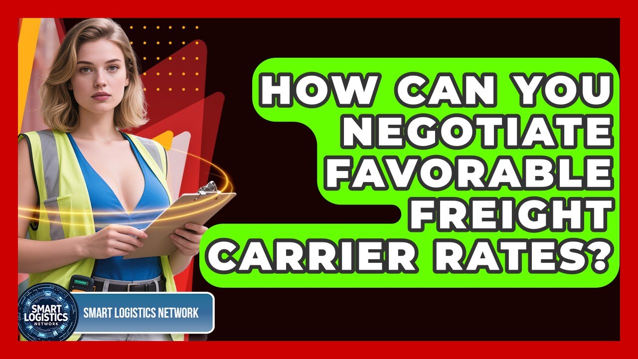 How Can You Negotiate Favorable Freight Carrier Rates? - Smart Logistics Network