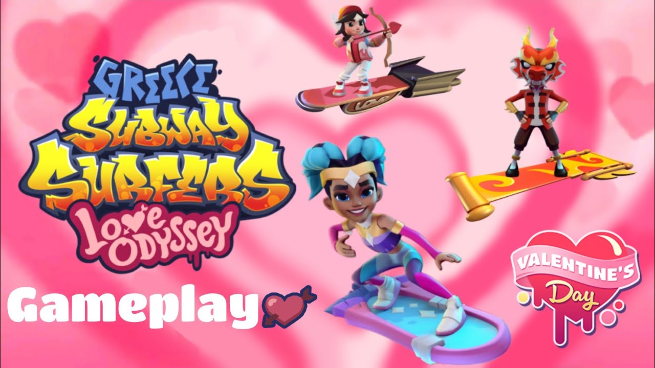 🏛️Subway Surfers Greece Love Odyssey 2024(Valentine's Day/LNY Special) - Gameplay💘