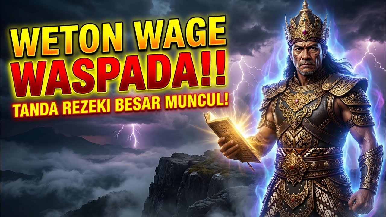 WASPADA‼️ Pesan Rahasia Prabu Siliwangi untuk Weton Wage: Tanda Muncul Sebelum Rezeki Besar Datang!