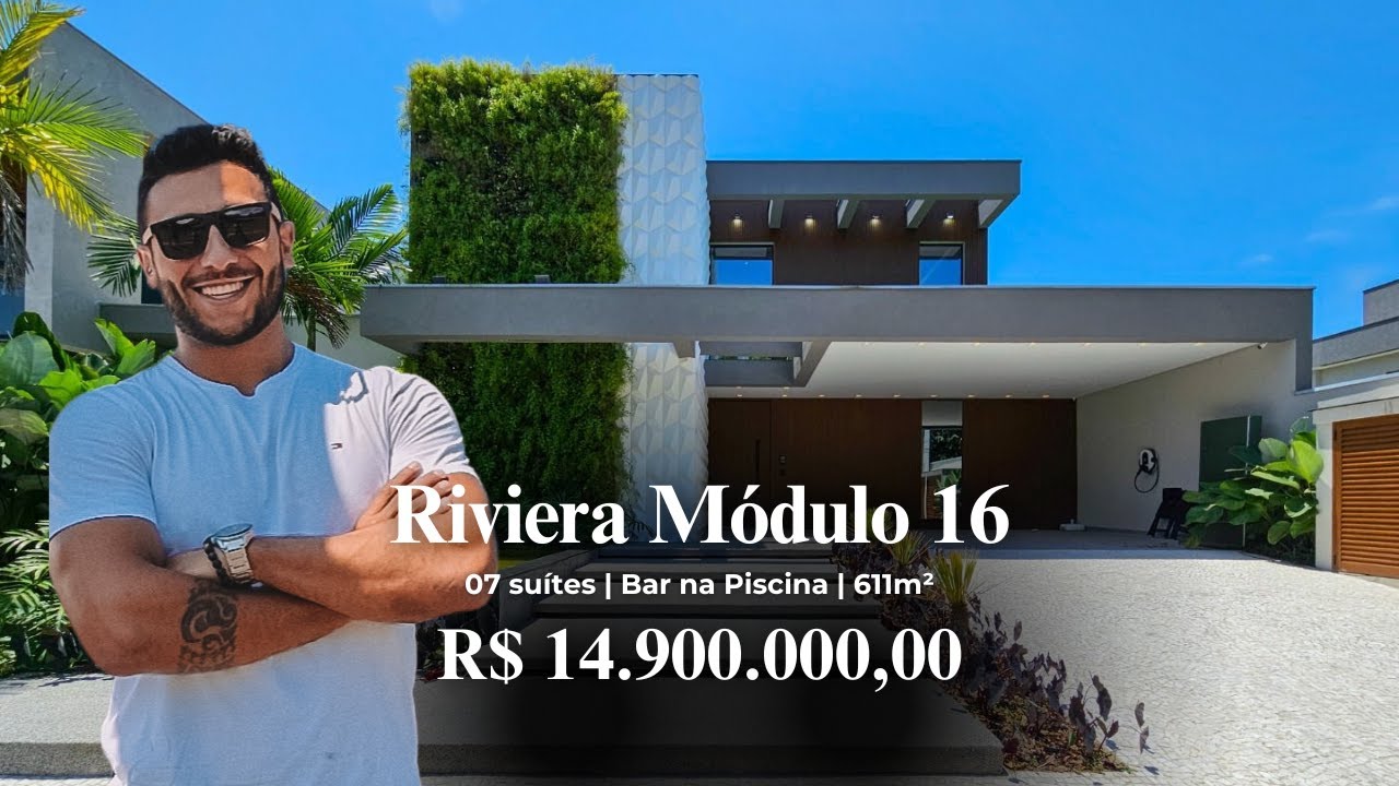 Essa casa entrega tudo: 7 suítes, piscina com bar e telão | Riviera de São Lourenço