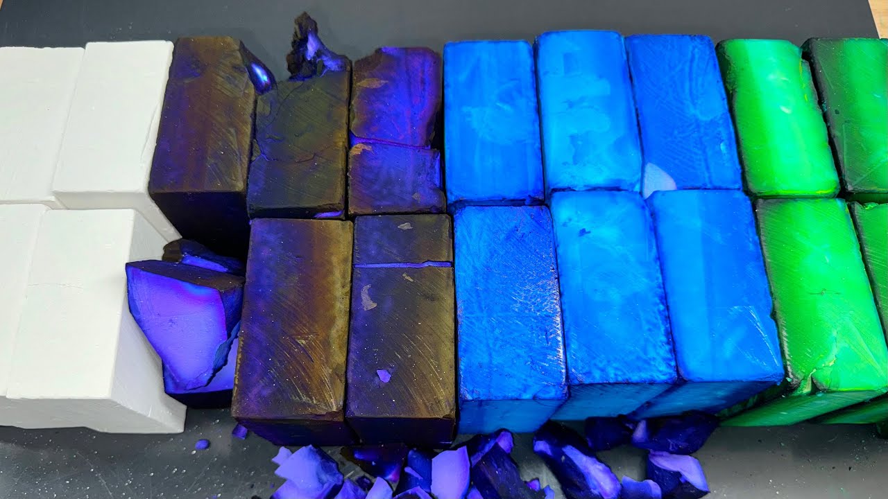 18 Dip Dyed Vibrant Chalk Blocks