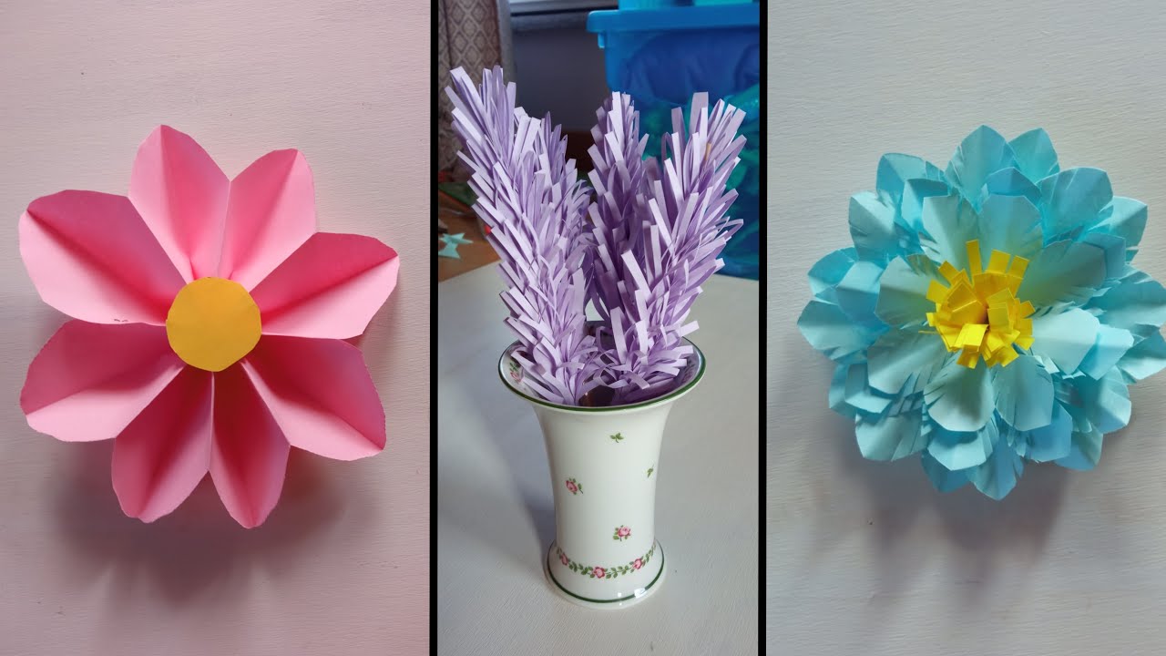 3 MODI PER REALIZZARE DEI FIORI DI CARTA 🐉