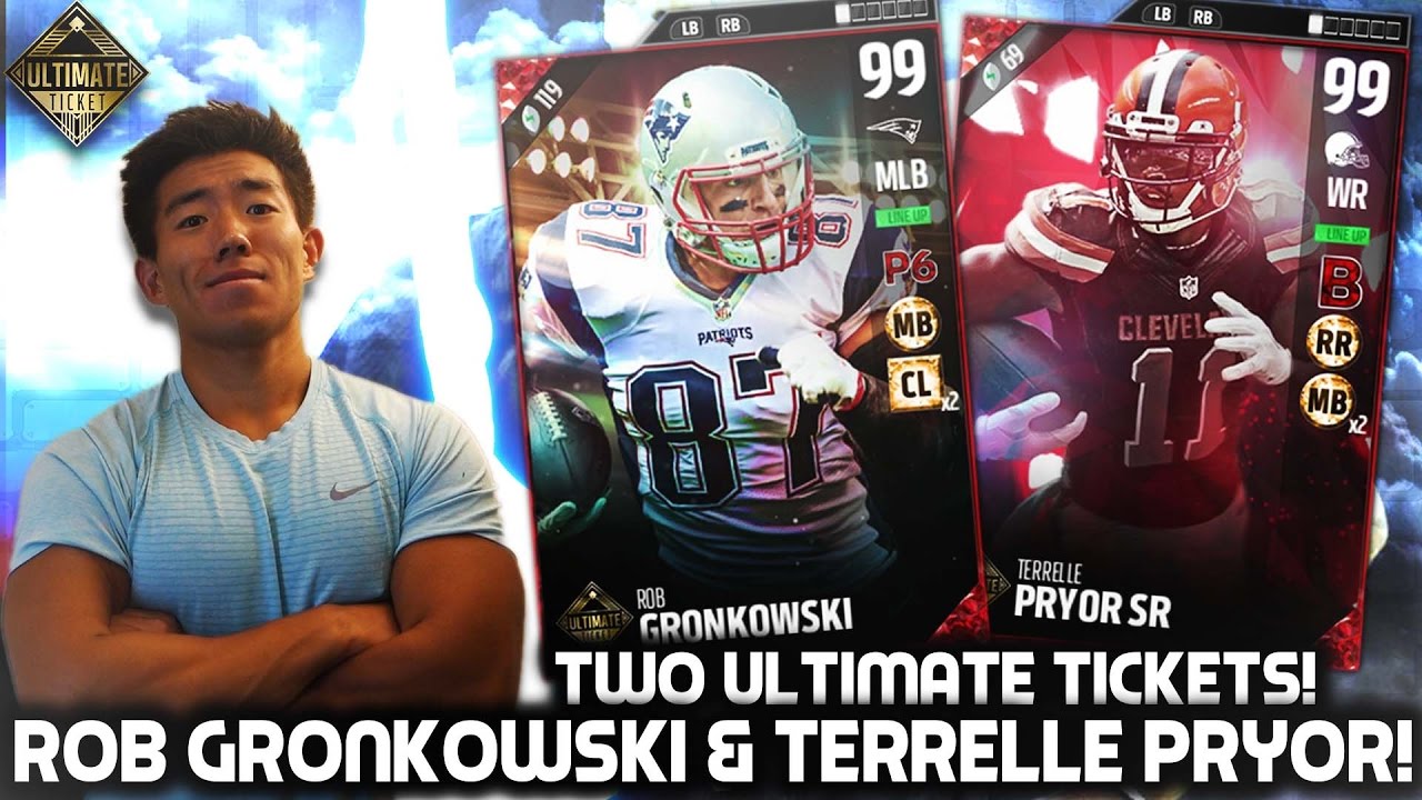 WE GET TWO ULTIMATE TICKETS! LINEBACKER GRONK & TERRELLE PRYOR ARE BEASTS! MADDEN 17 ULTIMATE TEAM