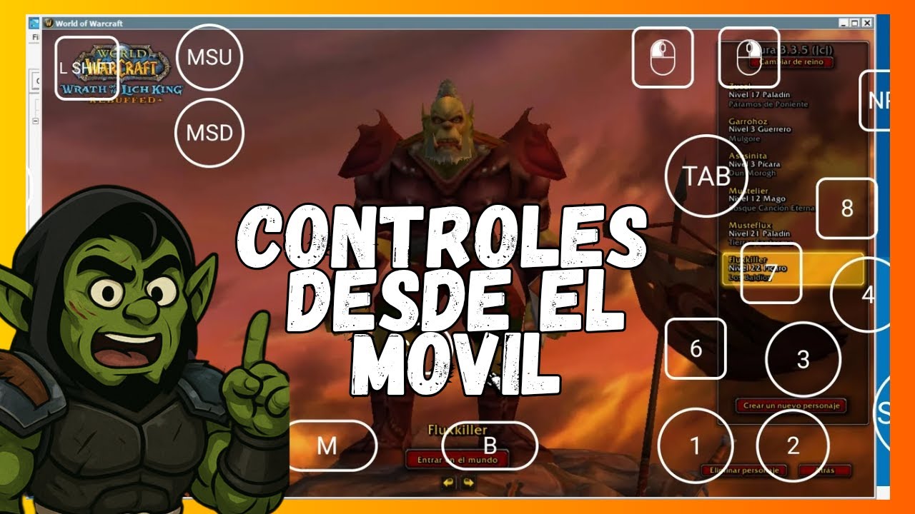 Configura los Controles de WoW en Android con Winlator Fácil y Rápido