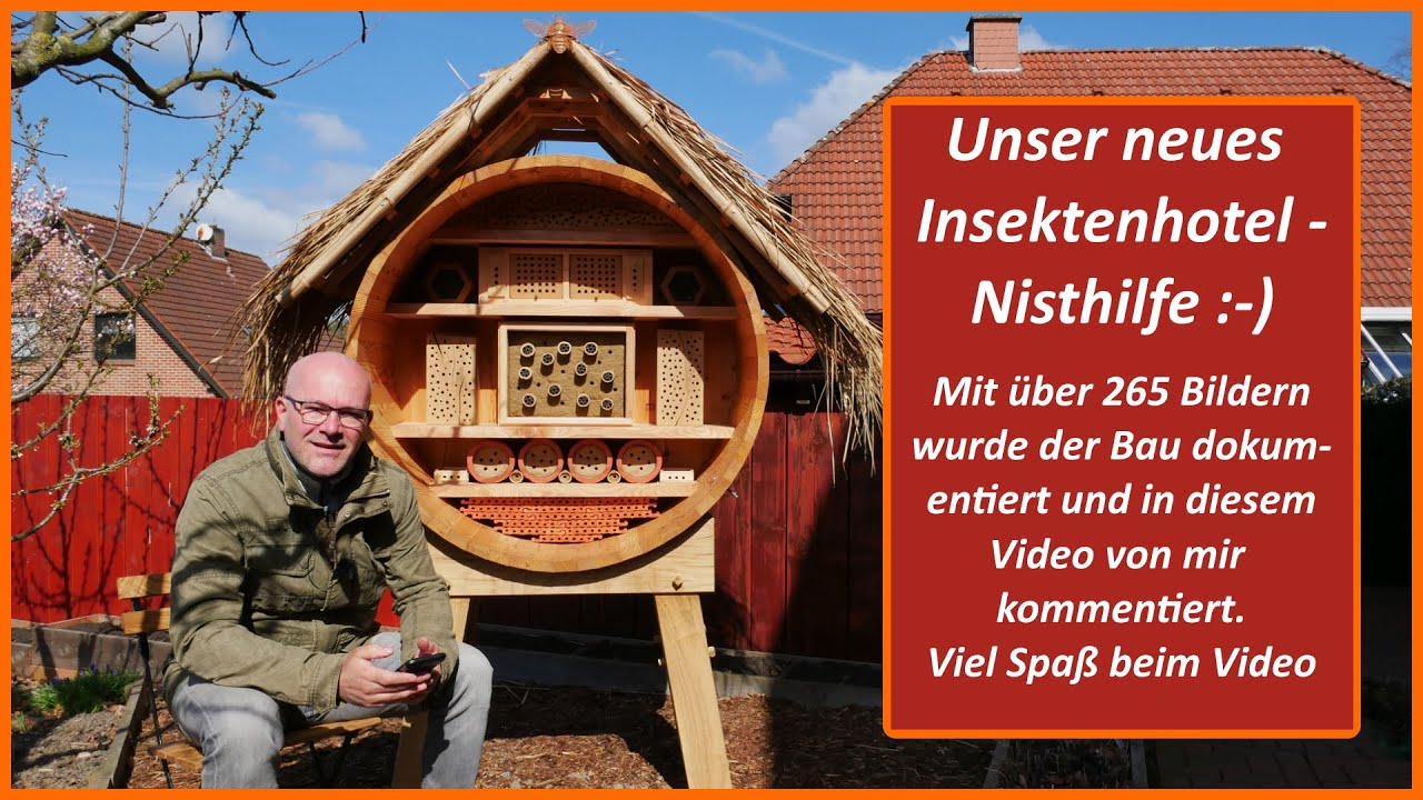Insektenhotel selber bauen - Nisthilfe - Überwinterungshilfe für Wildbienen - DIY Dokumentiert