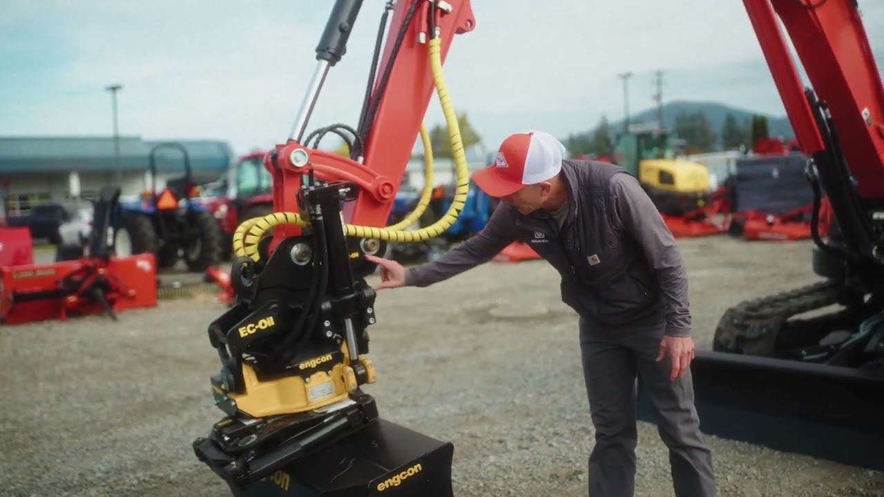 Maximize Efficiency with the Engcon Tiltrotator | Now at Adams Tractor