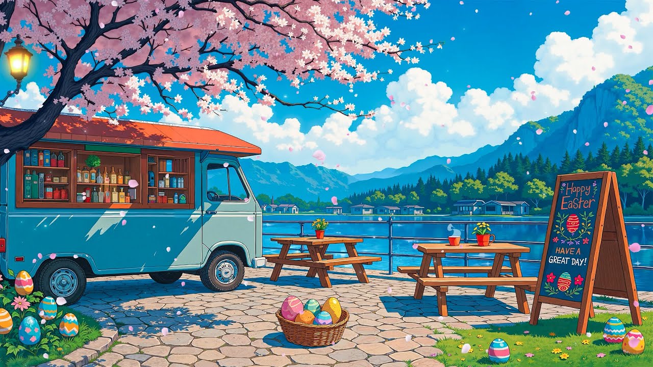 Happy Easter & Spring Dreams 🌸 Feel Your Peace & Relax ✨ Lofi Hip Hop - Lofi Cafe to chill, relax