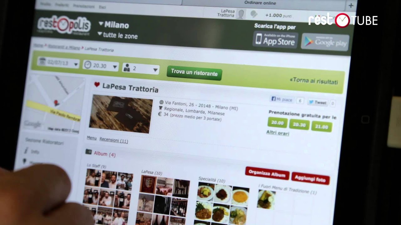 Testimonianza della trattoria LaPesa di Milano