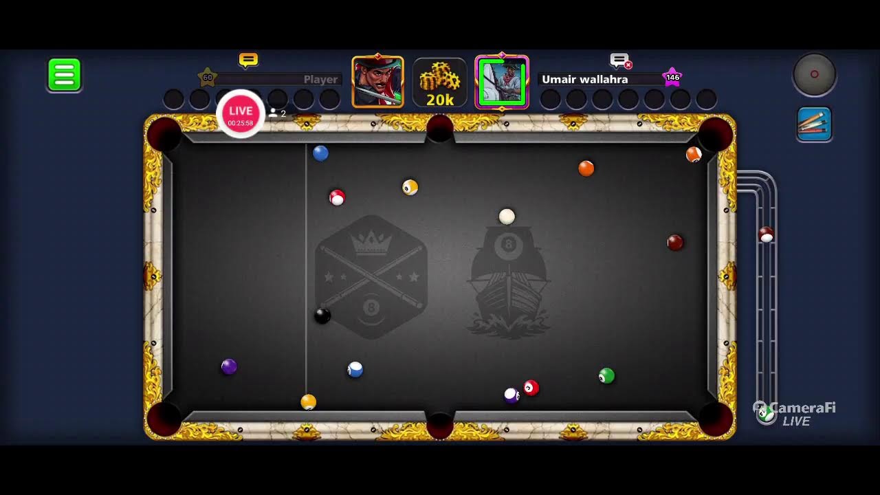 هكر لعبة بليارد Ball Pool 8's broadcast
