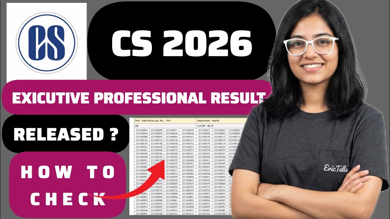 icsi cs executive professional result 2026 | cs executive professional result 2026