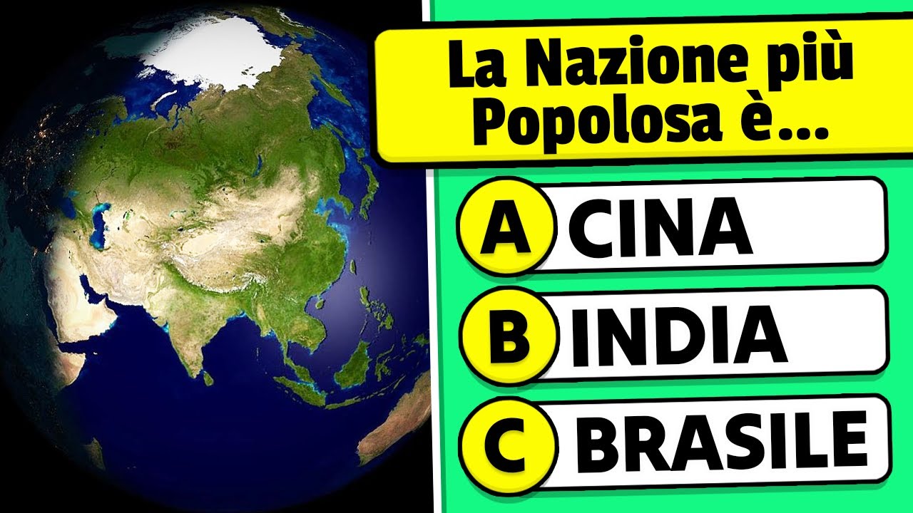 Quiz di Geografia | 50 Domande - Quanto conosci bene la geografia? 🌍🤔