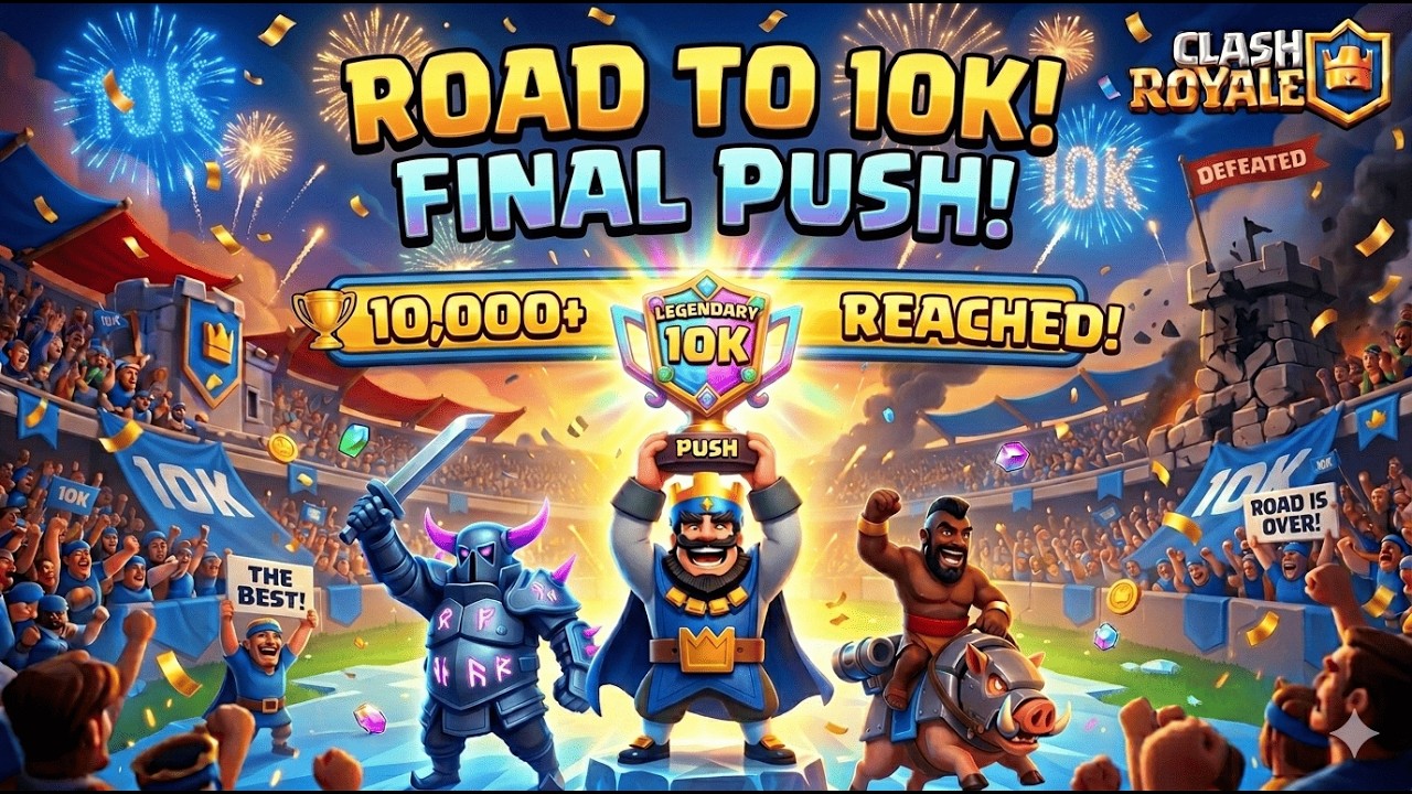 CAN WE REACH TODAY | ROAD TO 10K TROPHIES PART 2 | CLASH ROYALE