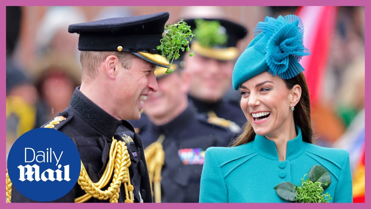 Prince William and Colonel Kate Middleton celebrate St Patrick's Day Parade