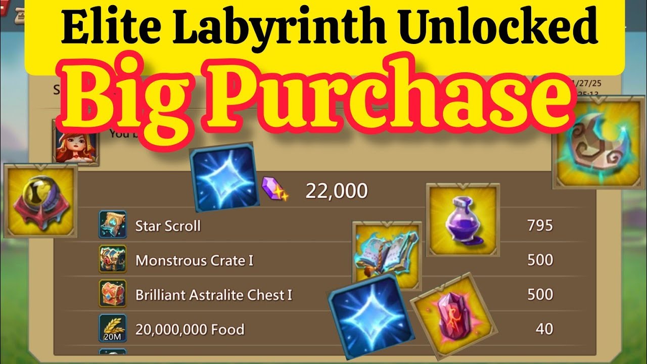 Unlocking Elite Labyrinth: 500 Monstrous & Brilliant Astralite Chests Open ! | Lords Mobile