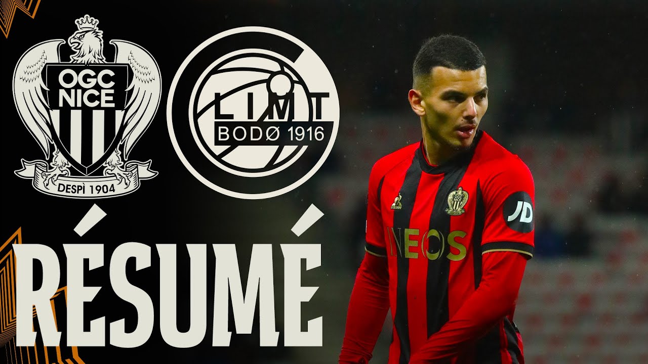 R&eacute;sum&eacute; Nice - Bod&oslash;/Glimt (1-1) I J8 - Europa League 2024/2025