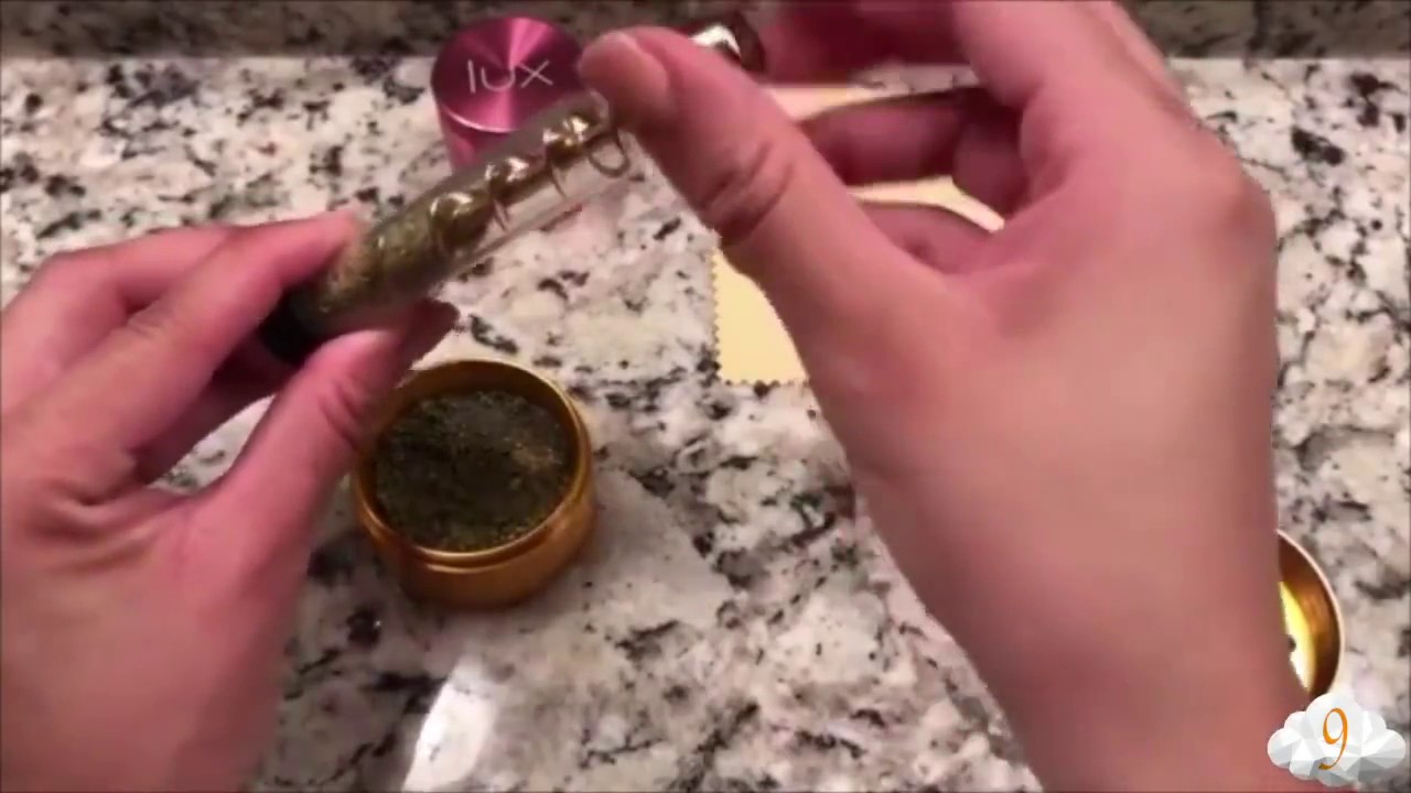 Glass Herb Blunt Pipe
