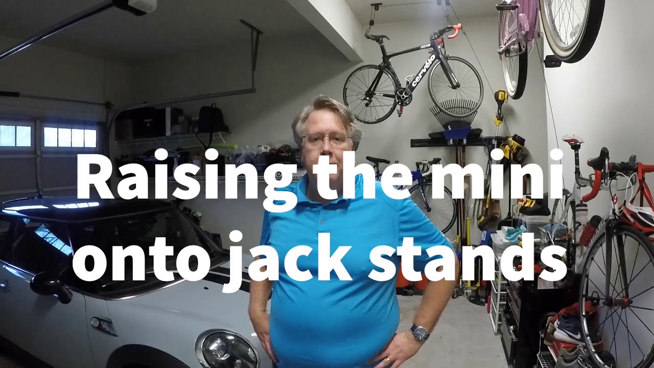 Mini Cooper S 2013 R56 jacking points and raising on jack stands