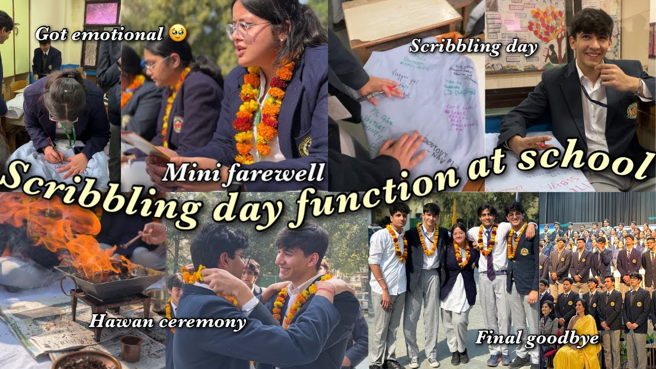 SCRIBBLING DAY, HAWAN *Got emotional*🥹&hearts;️ Last day of school *final goodbye* mini farewell