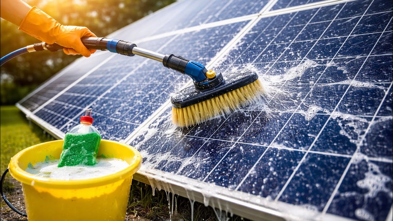 .Solar Panel Washing Method | Complete Cleaning GuideHow to Wash Solar Panels Properly 