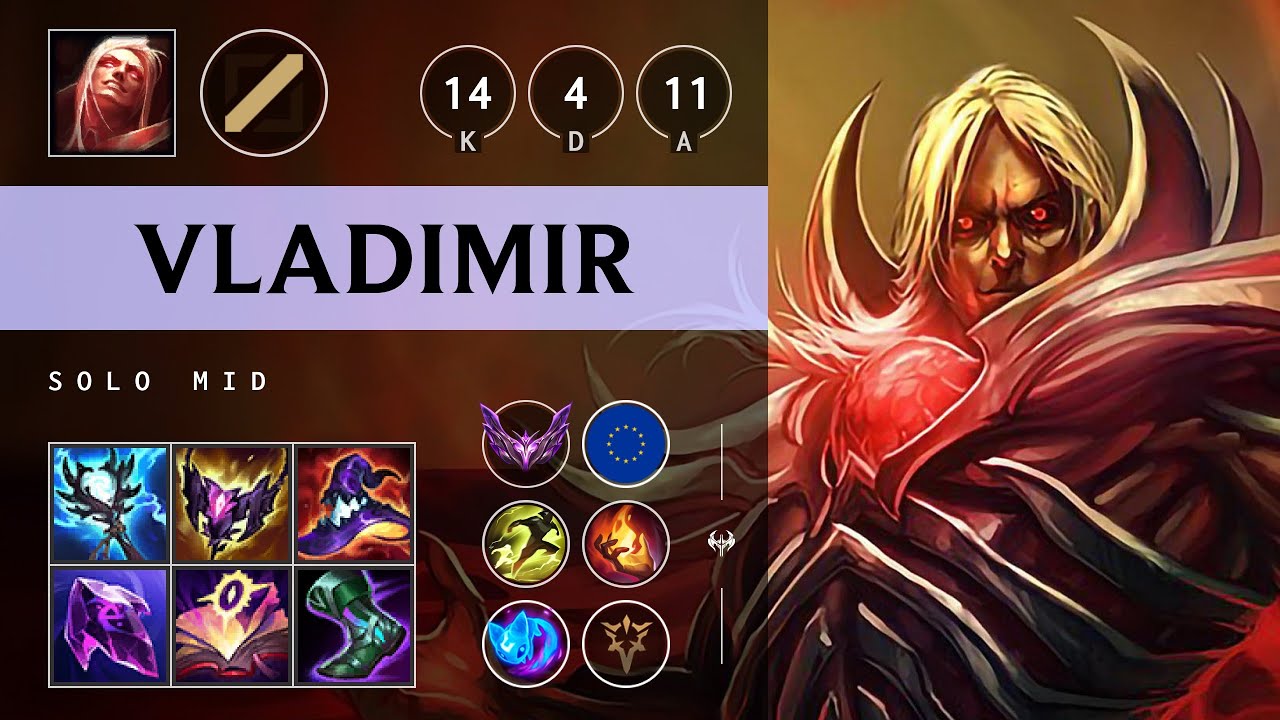 Vladimir Mid vs Yasuo: Godlike - EUW Master Patch 25.S1.2