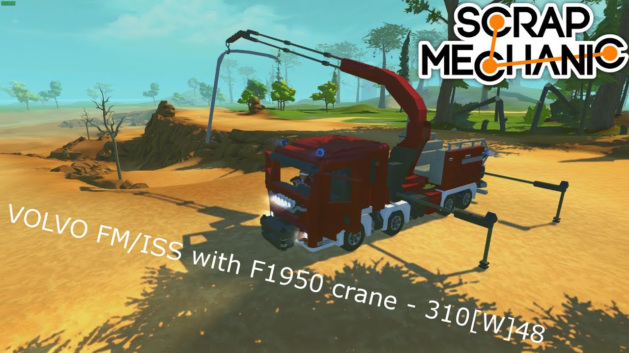 Scrap Mechanic Volvo FM/ISS with F1950 crane - 310[W]48