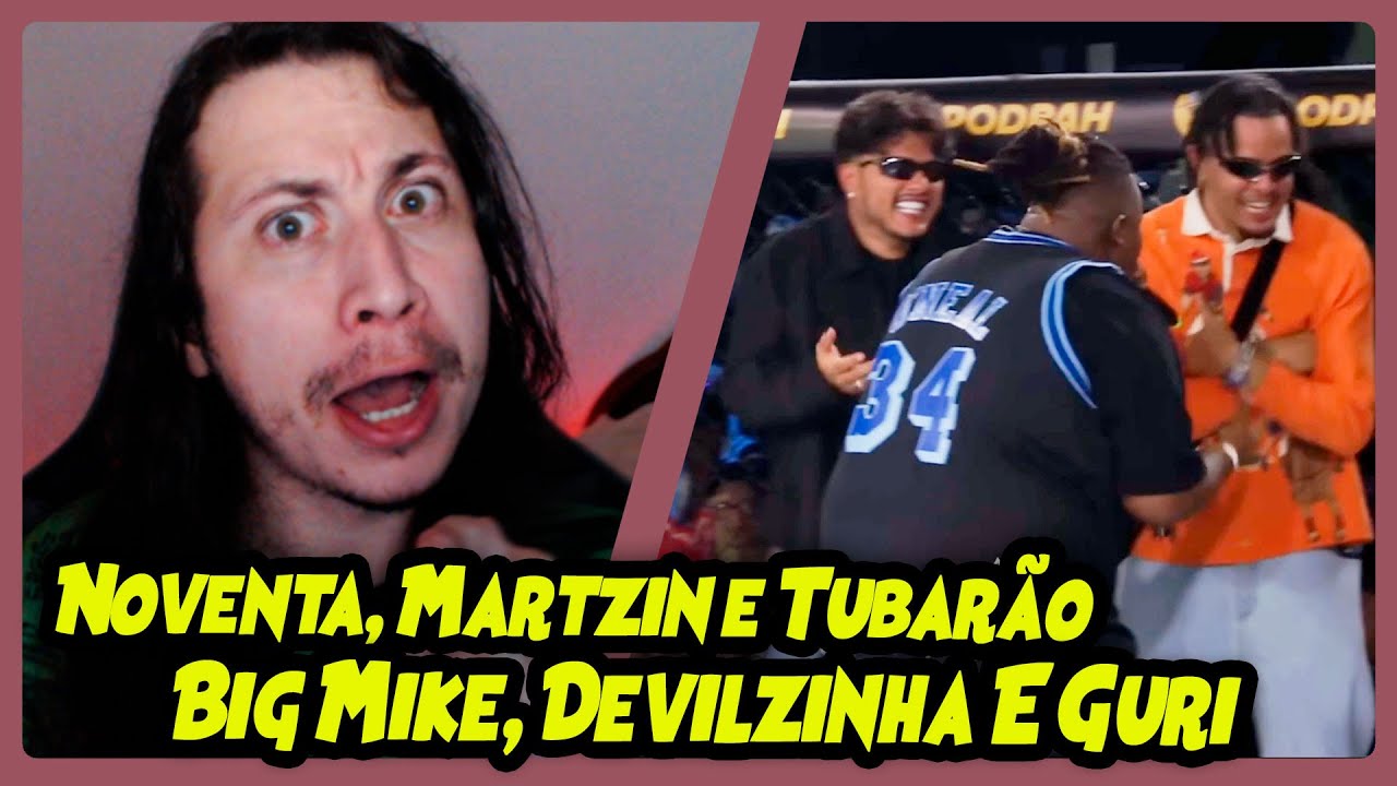 NOVENTA, MARTZIN E TUBARÃO X BIG MIKE, GURI E DEVILZINHA | SEMIFINAL | BDA 9 ANOS | REACT DO MORENO