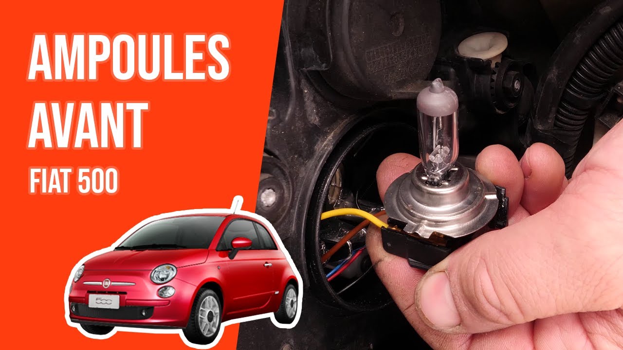 Changer les Ampoules d'éclairage avant FIAT 500 💡