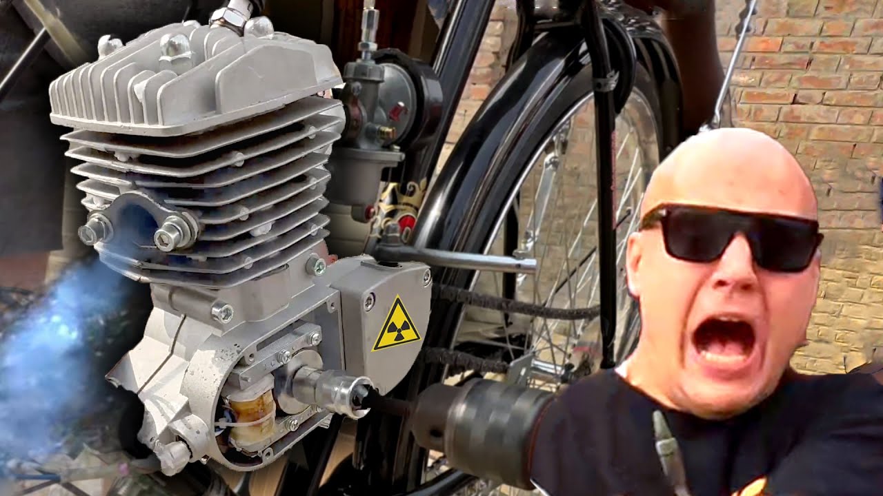 The most powerful BICYCLE MOTOR!!! Assembling a Bicycle with a Motor in India⚡️💥🌪
