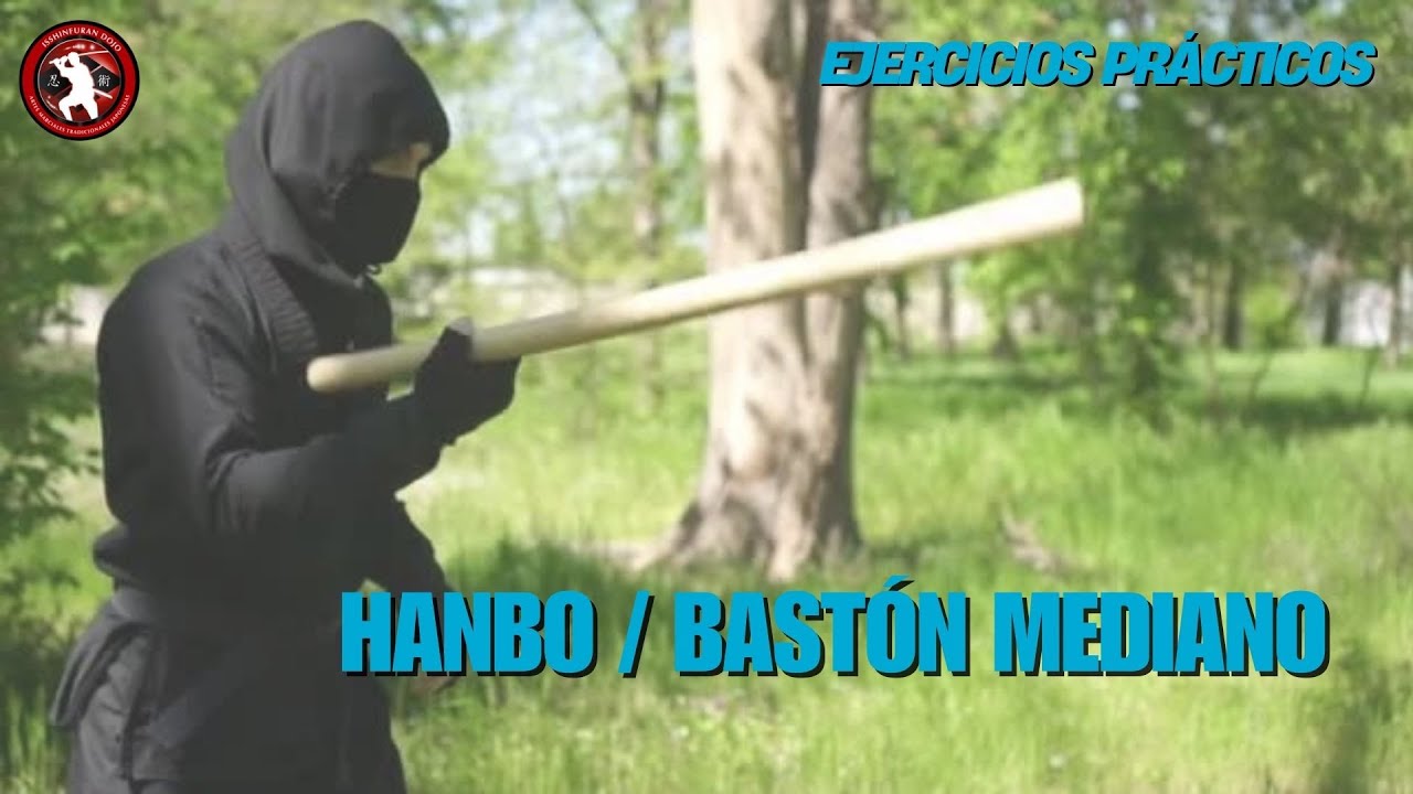 EJERCICIOS PRÁCTICOS CON BASTÓN MEDIANO. #ninjatraining #bujinkan #ninjutsu #hanbojutsu