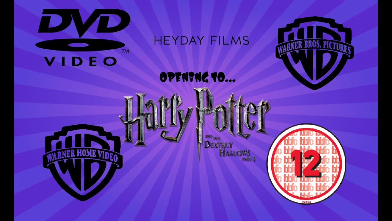 Opening to Harry Potter and the Deathly Hallows Part 1 2010 UK DVD