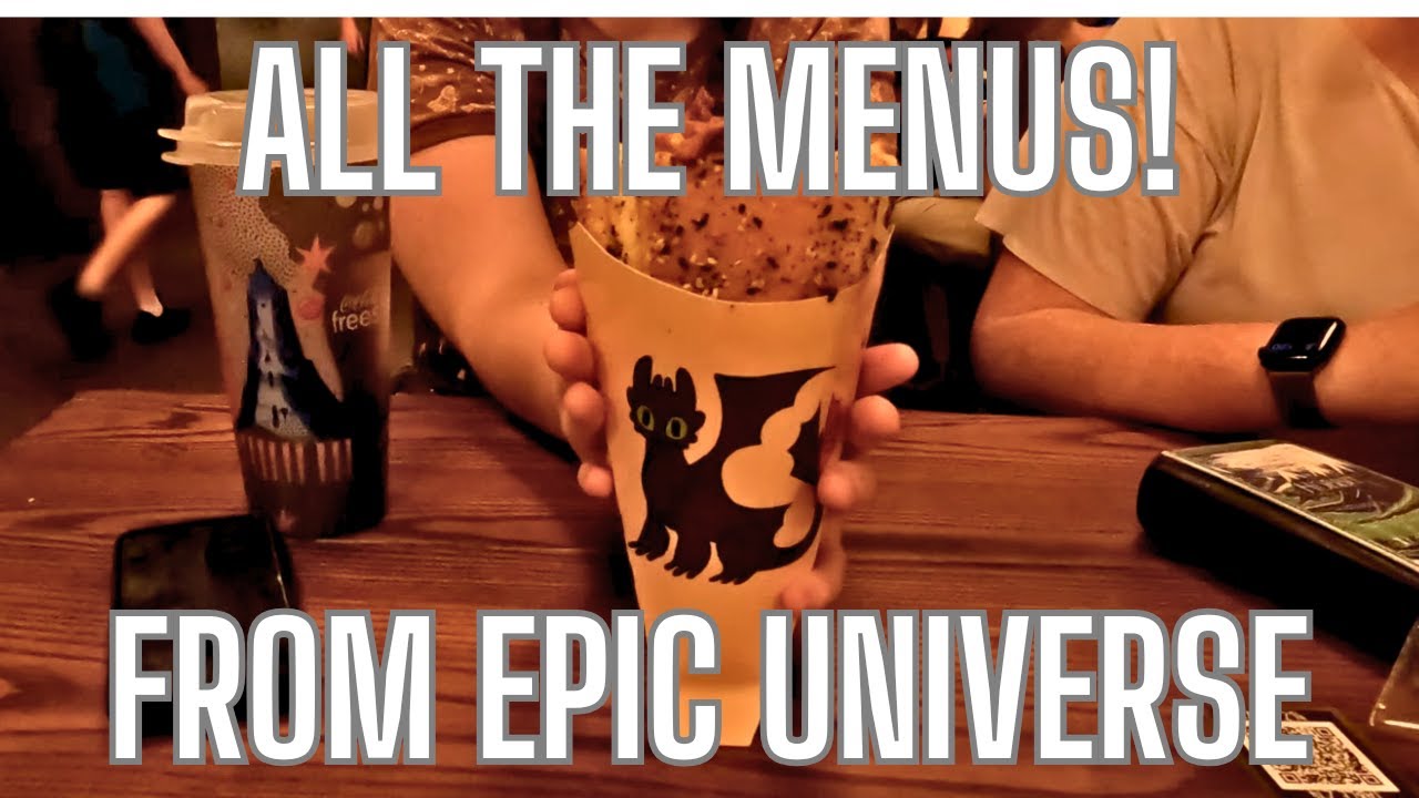 All the Menus from Epic Universe during the Passholder Previews