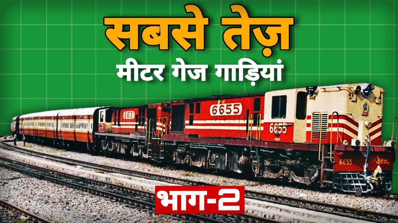 सबसे तेज़ मीटर गेज रेलगाड़ियां | भाग 2 |