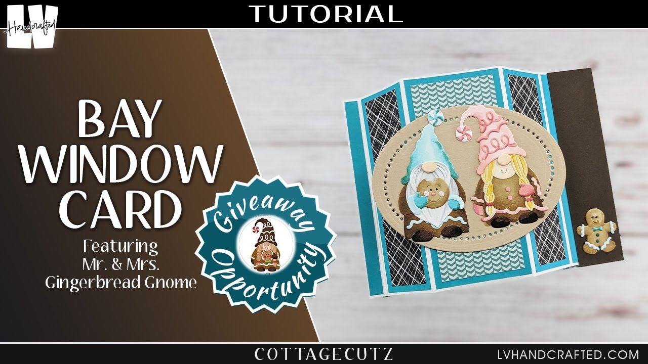 Introducing Mr. & Mrs. Gingerbread Gnome with a Bay Window Card