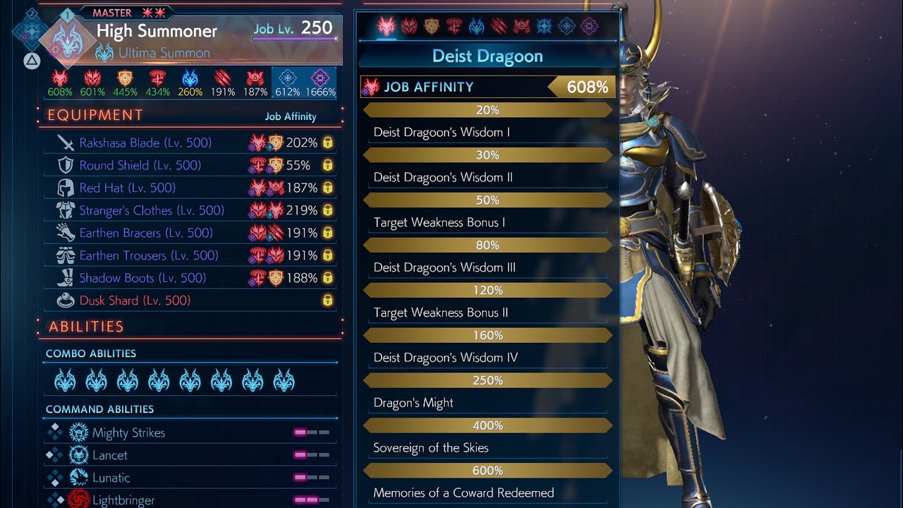 Stranger of Paradise: Different Future - UNSTOPPABLE Summoner Build to Start Lufenia Difficulty With