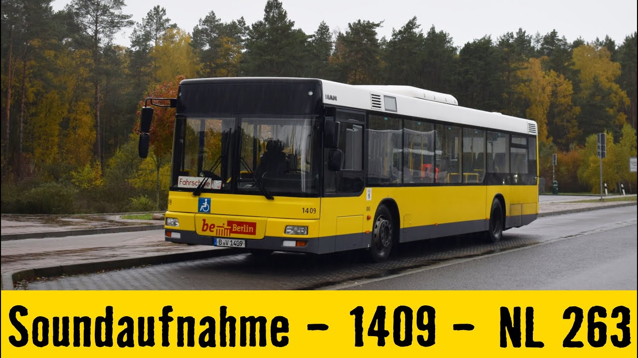 [Sound] MAN NL263 EN03 #1409 | Linie Fahrschule | BVG