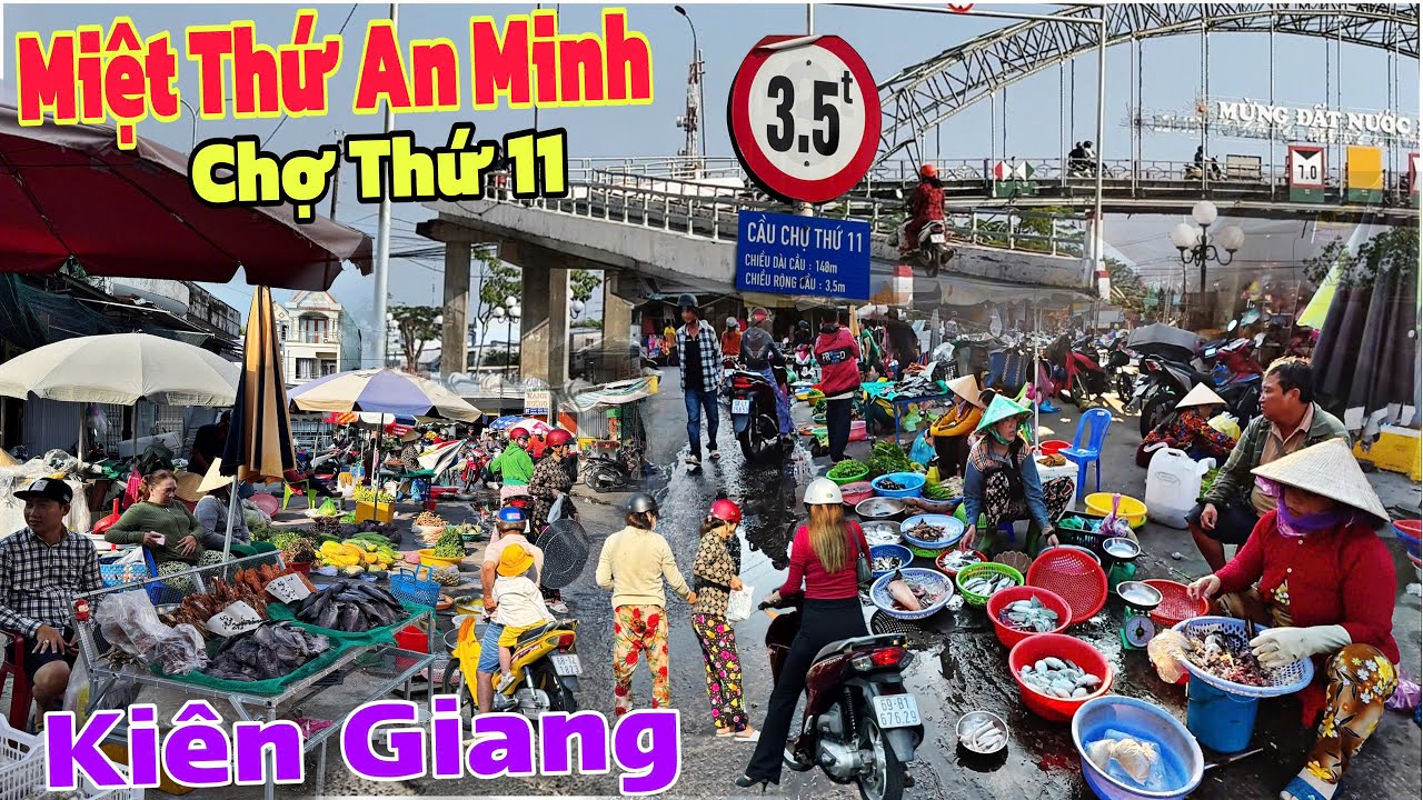Về Vùng Miệt Thứ Kiên Giang Đi Chợ Thứ 11 - Ngôi Chợ Bình Dị,Đơn Sơ Bên Kênh Xáng xẻo Rô | Lâm Ái 68