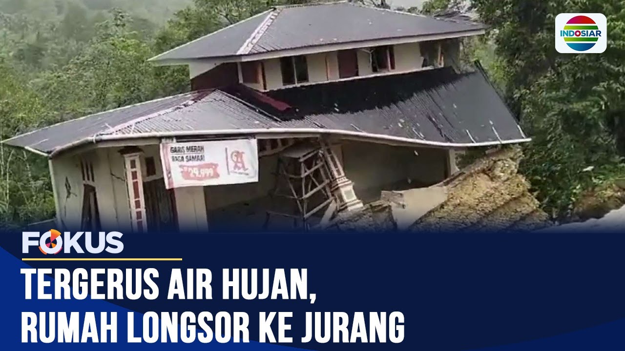Tanah Tergerus Air, Rumah di Nias Longsor ke Jurang dalam Sekejap | Fokus