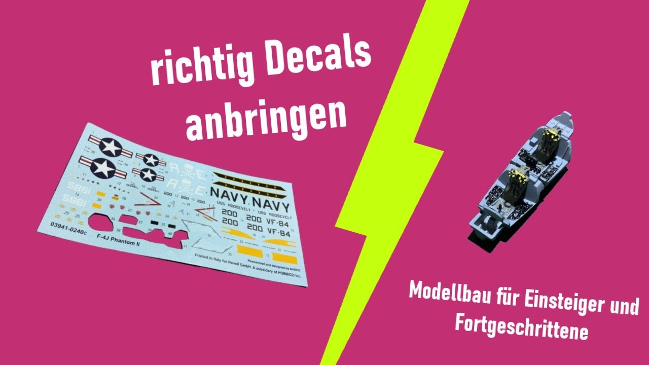 Modellbau Decals kleben - So wird es einfach richtig gut!