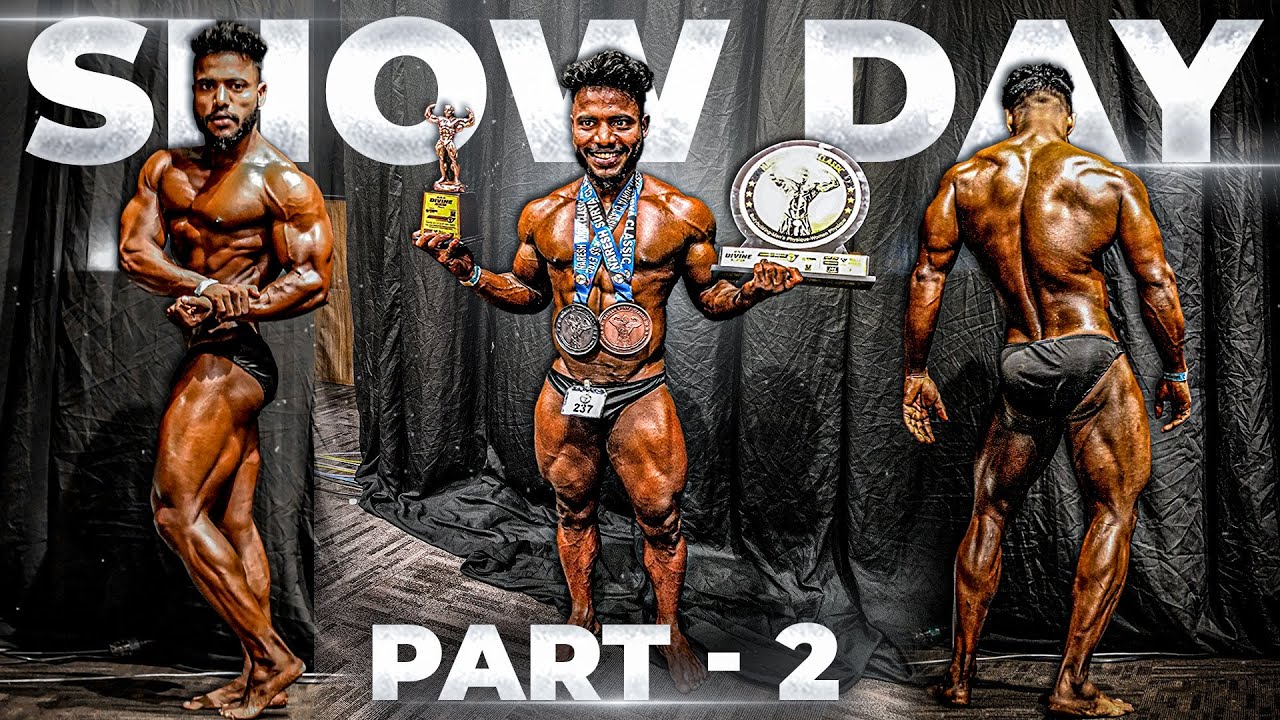 Show Day Part-2 State Level Bodybuilding Competition || By @fitsaida