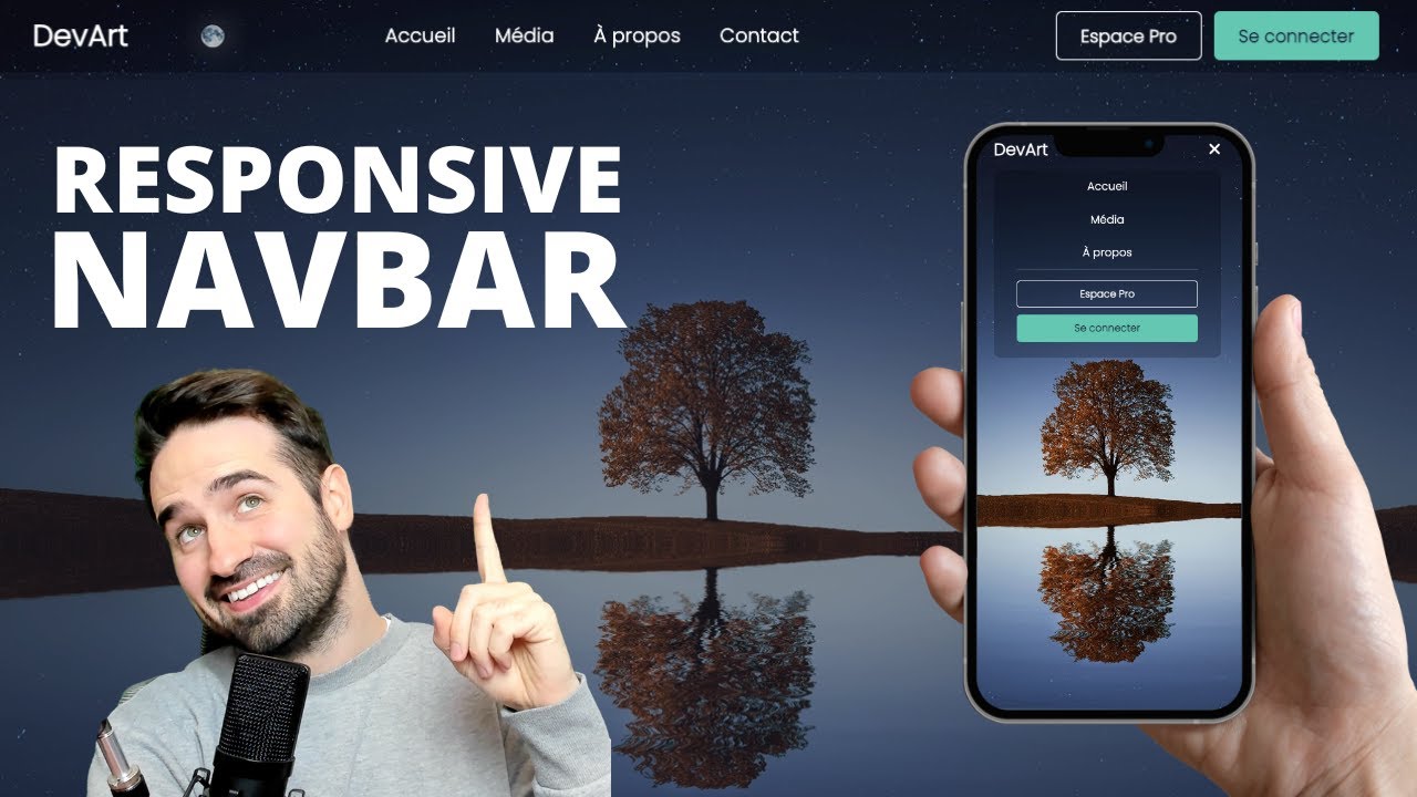 Navbar Responsive en HTML CSS | Pas à Pas
