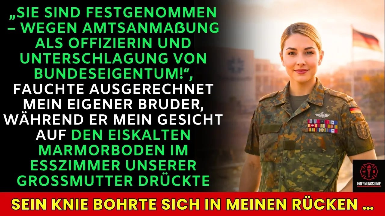 Bruder verhaftet mich beim Familienessen – dann salutiert sein Chef： „General, wir sind da“