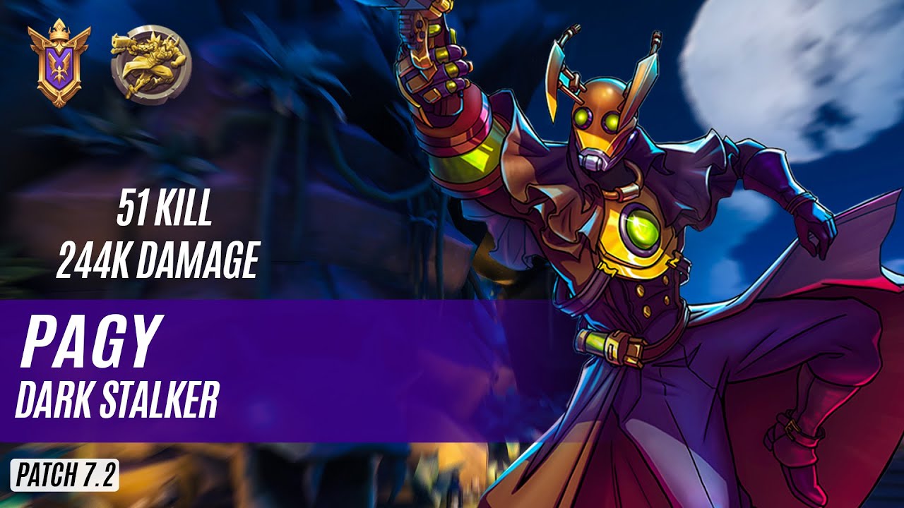 51 KILL 244K DAMAGE Pagy ANDROXUS PALADINS COMPETITIVE (GRANDMASTER) DARK STALKER