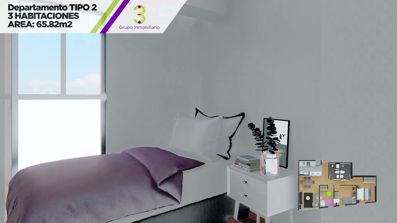 Flat 3 Dorm. San Miguel 65m2, Torre Lucas; Av. Pio XII 317